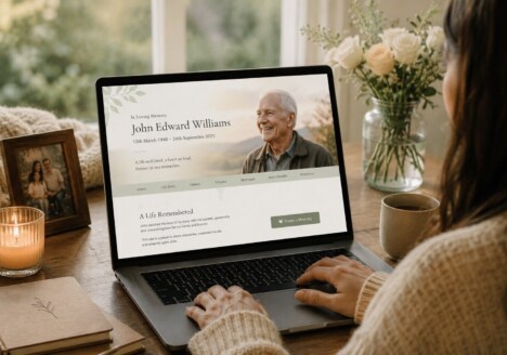 tribute memorial web designer for leaving condolences