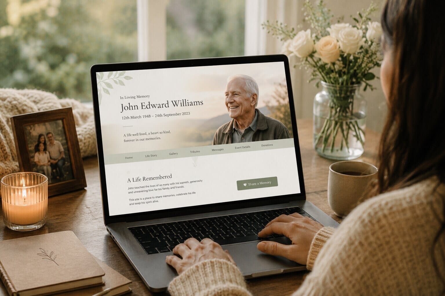 tribute memorial web designer for leaving condolences tribute memorial web designer for leaving condolences
