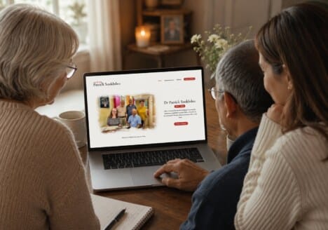 tribute memorial website for family to leave tributes condolences