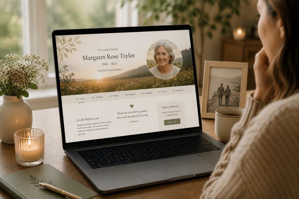 autopost memorial website design 6
